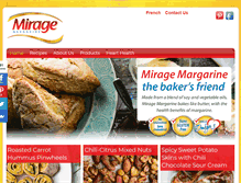 Tablet Screenshot of miragemargarine.com